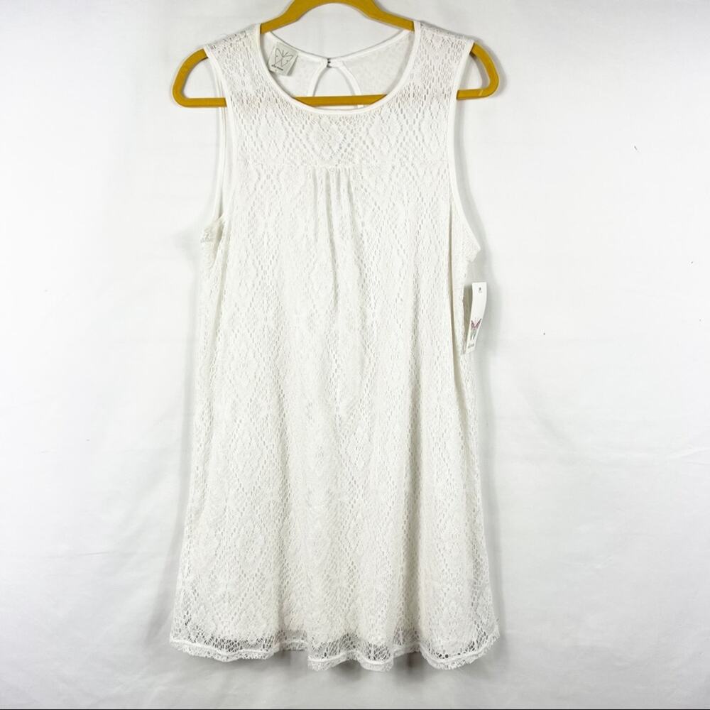 ELLA MOSS White Crochet Dress NWT in Large